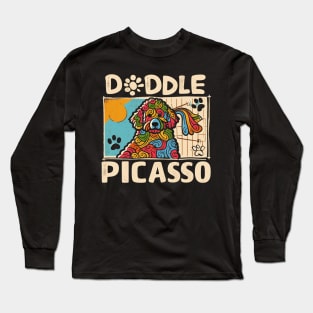 "Doodle Picasse" Goldendoodle Long Sleeve T-Shirt